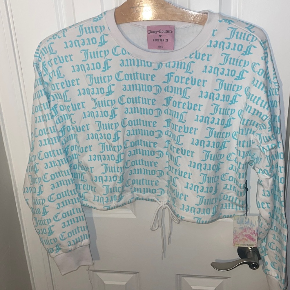 NWT Forever 21xJuicy Couture cropped Crewneck